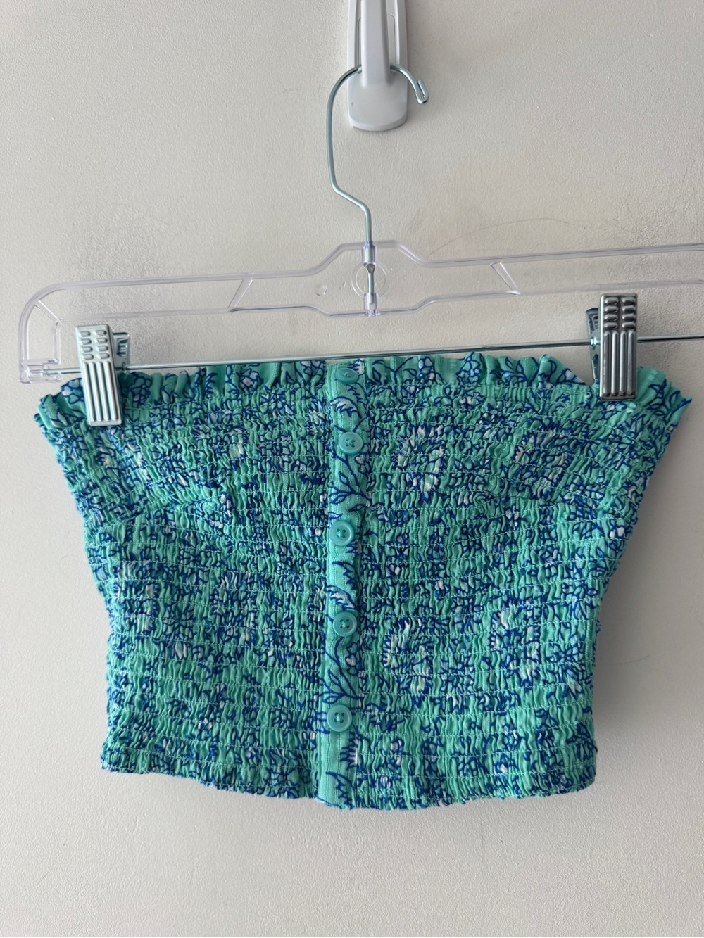 Roller Rabbit for Target Strapless Smocked Crop Tank Top